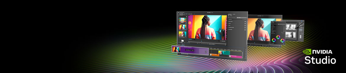 Diseñado para creadores. Diseñado para inspirar. Revoluciona tu proceso creativo con RTX e IA.